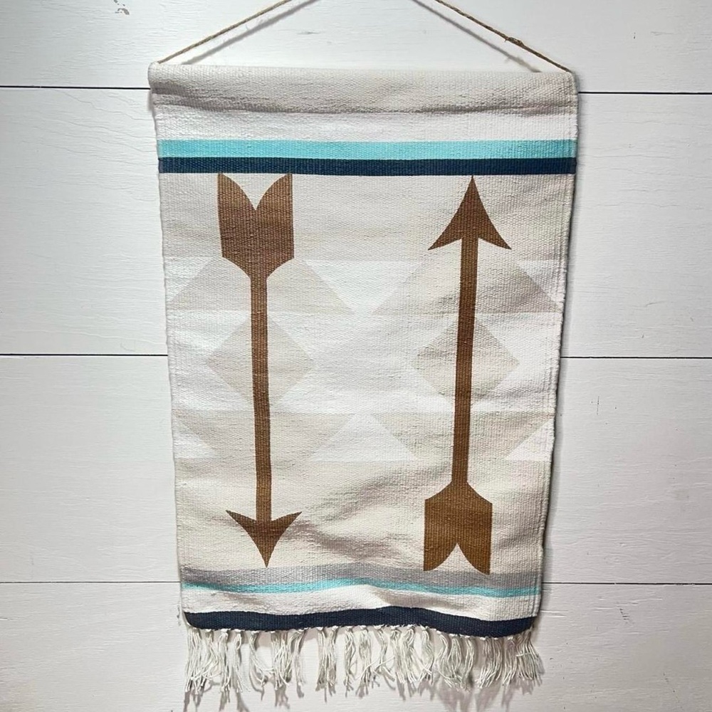 Pillowfort • Arrow Wall Tapestry with Fringe 18x26